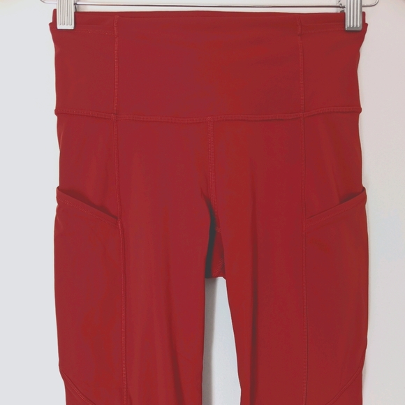 Lululemon Fast and Free Crop II Magma 4 - Picture 10 of 16